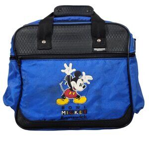 Vintage Brunswick Mickey Mouse Bowling Bag Blue